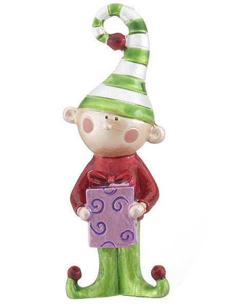 elf holding present|elf decorations on clearance.